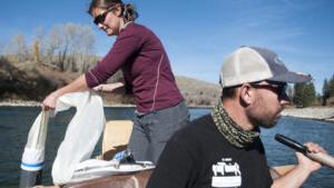 CWC faculty member Kirsten Kapp and research assistant Greg Van Gilder